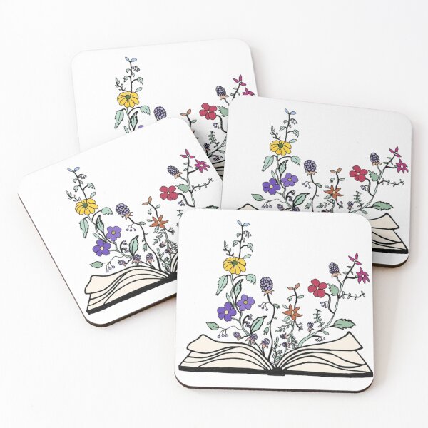 Item preview, flowers growing from book designed and sold by Galaxydiamond.