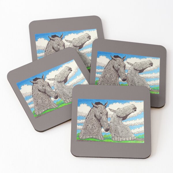 Item preview, 1108 - THE KELPIES OF FALKIRK - DAVE EDWARDS - MIXED MEDIA - 2026 designed and sold by BLYTHART.