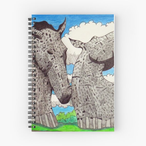 Item preview, 1108 - THE KELPIES OF FALKIRK - DAVE EDWARDS - MIXED MEDIA - 2026 designed and sold by BLYTHART.