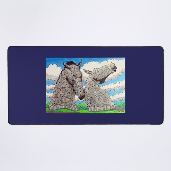 Item preview, 1108 - THE KELPIES OF FALKIRK - DAVE EDWARDS - MIXED MEDIA - 2026 designed and sold by BLYTHART.
