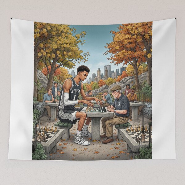 Item preview, Victor Wembanyama Playing Speed Chess designed and sold by Home Decor Art.