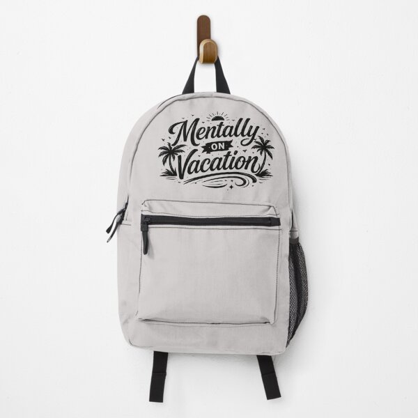 Item preview, Mentally on Vacation – Funny Relaxed Mood Typography Design designed and sold by Aniahck.
