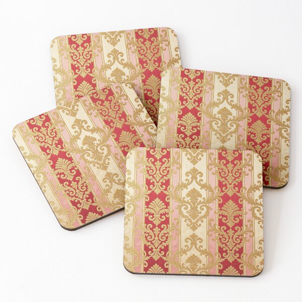Item preview, Oat, Pink & Red Striped Gold Baroque designed and sold by DesignsByPrnces.