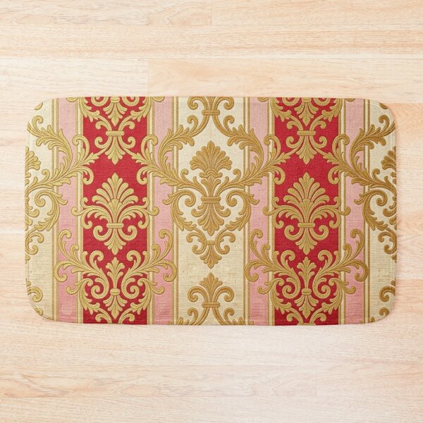 Item preview, Oat, Pink & Red Striped Gold Baroque designed and sold by DesignsByPrnces.