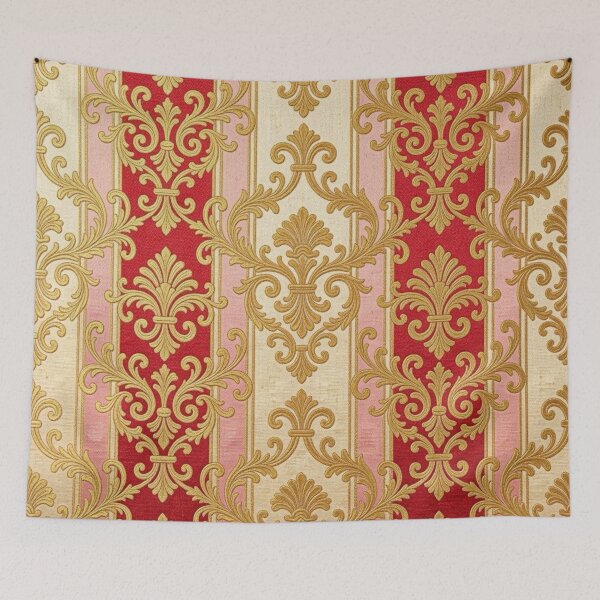 Item preview, Oat, Pink & Red Striped Gold Baroque designed and sold by DesignsByPrnces.
