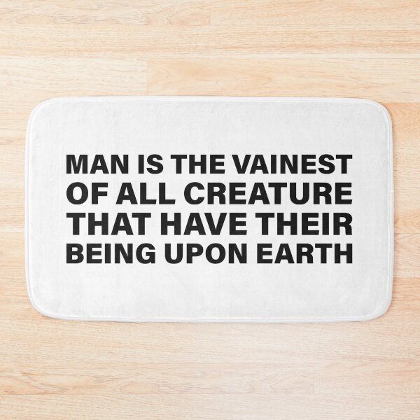 Item preview, Man Is the Vainest of All Creatures — The Odyssey Quote (White Version) designed and sold by LiteraryRelics.