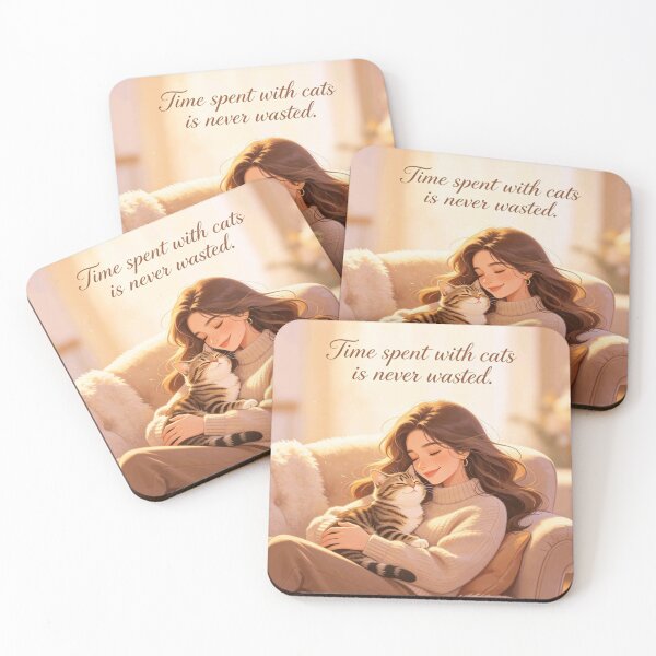 Item preview, Time Spent With Cats Is Never Wasted designed and sold by Danynhasillva.