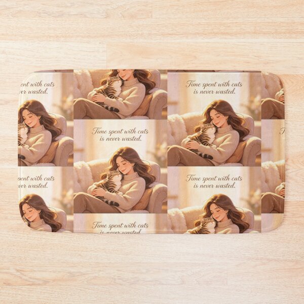 Item preview, Time Spent With Cats Is Never Wasted designed and sold by Danynhasillva.