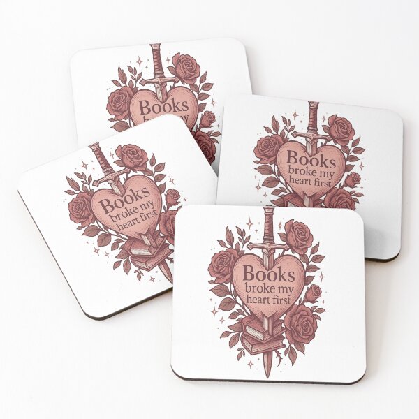 Item preview, Books Broke My Heart First | Romantasy Heart & Sword Design designed and sold by BookedAndDesign.