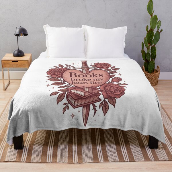 Item preview, Books Broke My Heart First | Romantasy Heart & Sword Design designed and sold by BookedAndDesign.