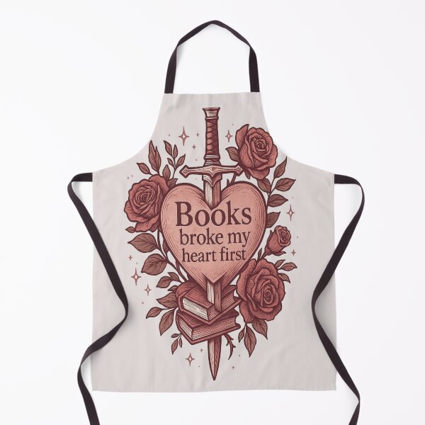Item preview, Books Broke My Heart First | Romantasy Heart & Sword Design designed and sold by BookedAndDesign.