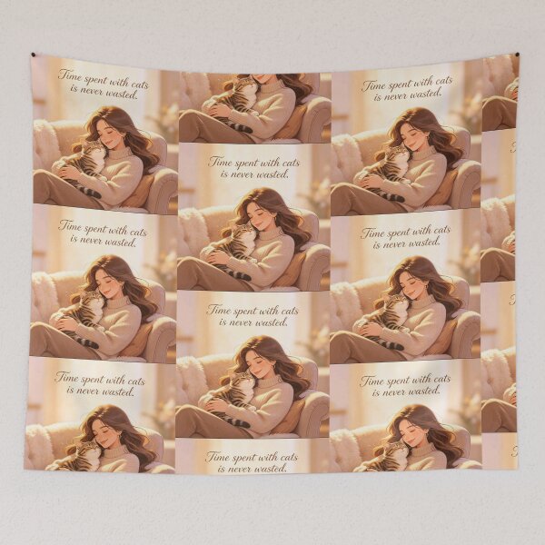 Item preview, Time Spent With Cats Is Never Wasted designed and sold by Danynhasillva.