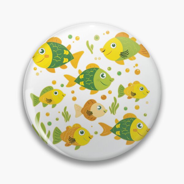 Item preview, Cute Cartoon Fish Sticker Sheet Colorful Nautical Aquarium Kids Pack Poster designed and sold by DesignArtist.ia.