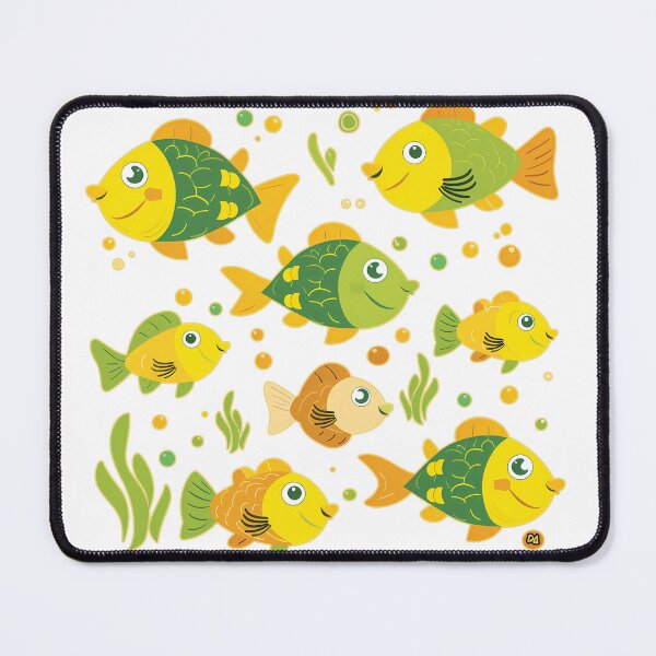 Item preview, Cute Cartoon Fish Sticker Sheet Colorful Nautical Aquarium Kids Pack Poster designed and sold by DesignArtist.ia.