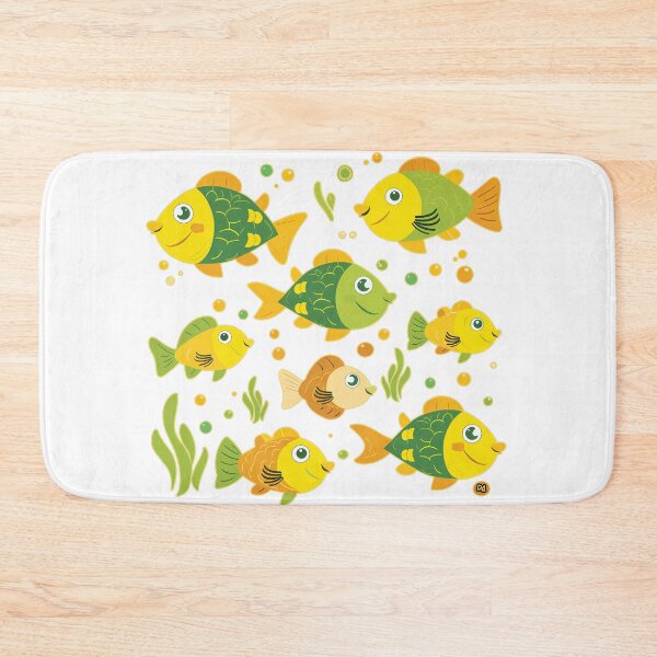 Item preview, Cute Cartoon Fish Sticker Sheet Colorful Nautical Aquarium Kids Pack Poster designed and sold by DesignArtist.ia.