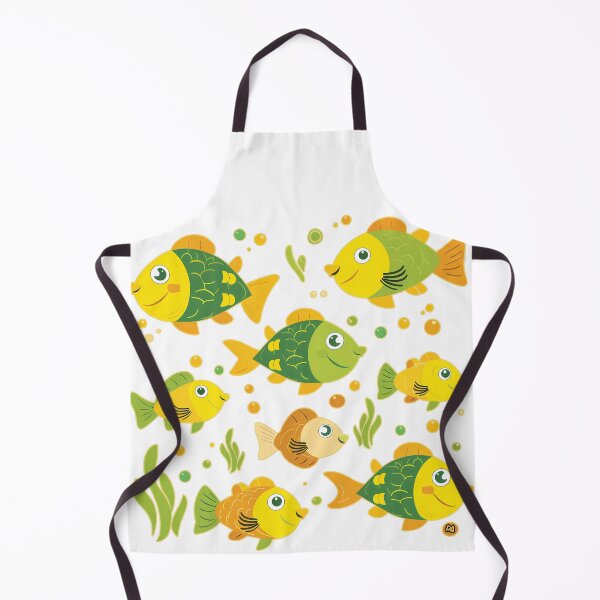 Item preview, Cute Cartoon Fish Sticker Sheet Colorful Nautical Aquarium Kids Pack Poster designed and sold by DesignArtist.ia.