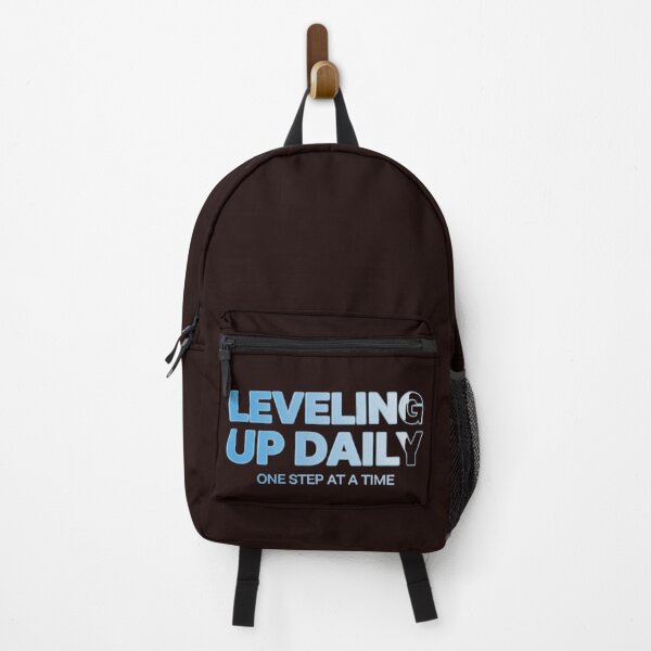 Item preview, LEVELING UP DAILY ONE STEP AT A TIME designed and sold by aminomen.