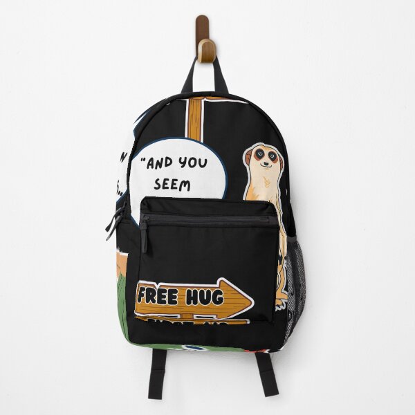 Item preview, Funny Cactus Meerkat Free Hug First Aid Pun designed and sold by SoftAuraStudi0.