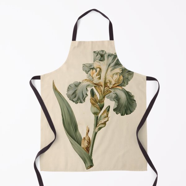 Item preview, Antique Bearded Iris Nature Study designed and sold by HortusPress.
