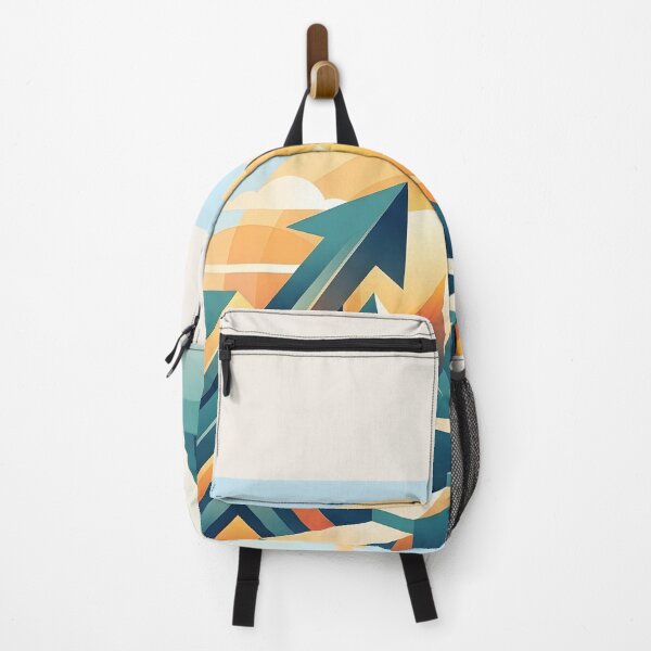 Item preview, Geometric Mountain Growth Arrow | Success, Progress & Ambition Abstract Art designed and sold by MCV-Designs.