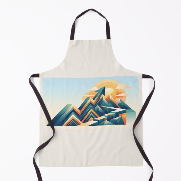 Item preview, Geometric Mountain Growth Arrow | Success, Progress & Ambition Abstract Art designed and sold by MCV-Designs.