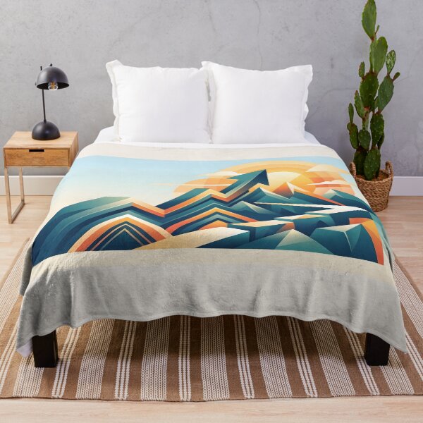 Item preview, Geometric Mountain Growth Arrow | Success, Progress & Ambition Abstract Art designed and sold by MCV-Designs.