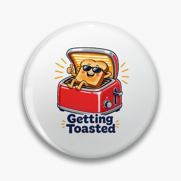 Item preview, STICKER - GETTING TOASTED designed and sold by KISHNAY-FASHION.