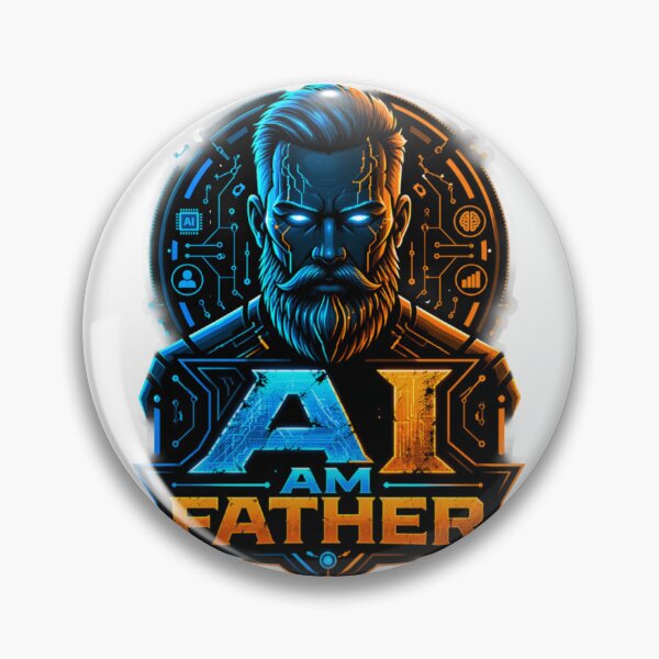 Item preview, AI Am Father - Cyberpunk Tech Dad designed and sold by Luke4Fun.