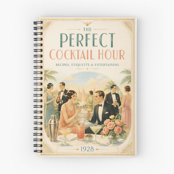 Item preview, The Perfect Cocktail Hour – Cocktails and Elegance of the Roaring Twenties designed and sold by GildedPagesCo.