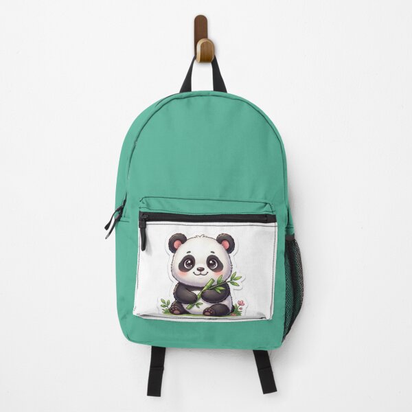 Item preview, Cute Panda Chibi Eating Bamboo Illustration designed and sold by imamjt.