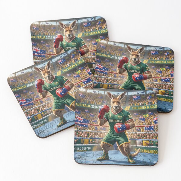 Item preview, Australia World Cup Boxing Kangaroo - Aussie Football '26 designed and sold by _ZENTAY_.