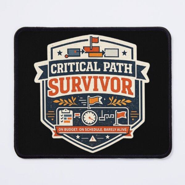 Item preview, Critical Path Survivor Project Management Humor designed and sold by Eng-Art.