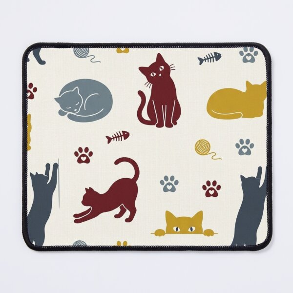Item preview, Cute Cat Pattern Tote Bag – Neutral Multi Cat Paw Print All Over Print Cat Lover Everyday Carry Bag designed and sold by IconicDesignsXd.