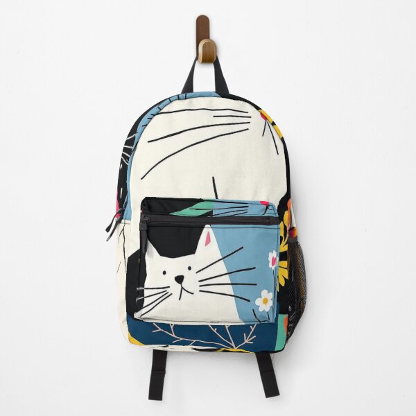 Item preview, Colorful Cat Pattern | Modern Cat Lover Design | Cute Abstract Cats Pattern | Whimsical Floral Cat Art designed and sold by Fernhaven.