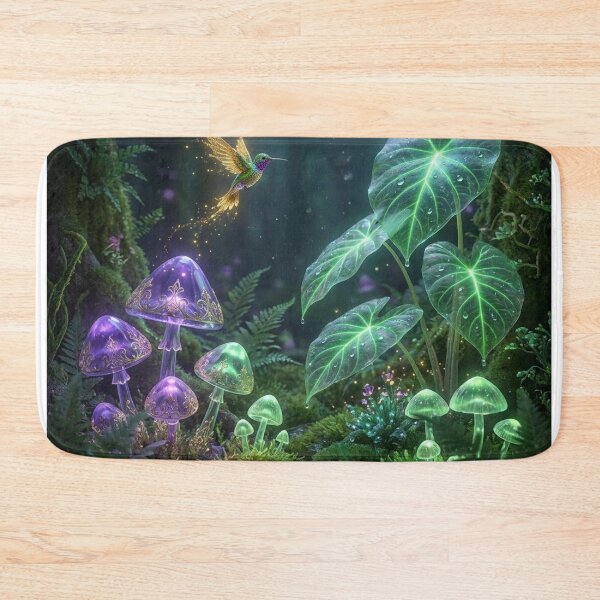Item preview, Bioluminescent Fairycore Forest Glowing Mushroom Art designed and sold by Gifter-ly.