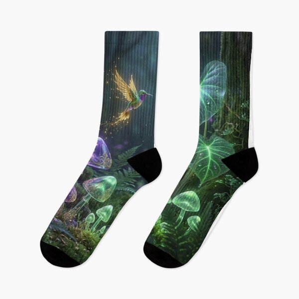 Item preview, Bioluminescent Fairycore Forest Glowing Mushroom Art designed and sold by Gifter-ly.
