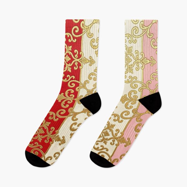 Item preview, Pink, Oat & Red Striped Gold Baroque designed and sold by DesignsByPrnces.