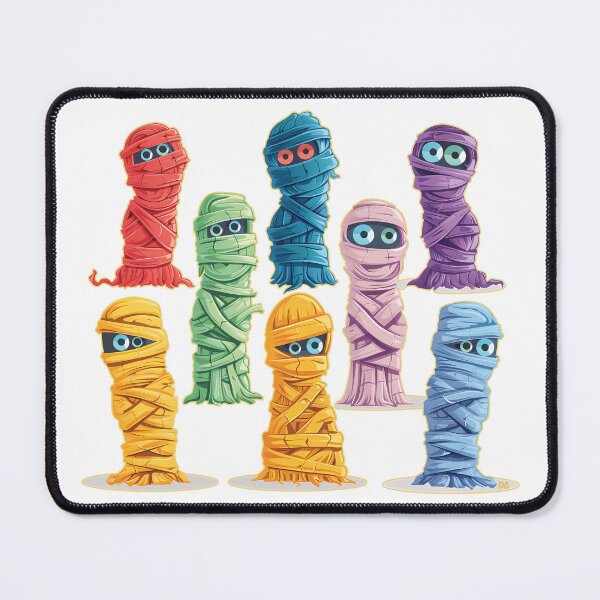 Item preview, Cute Colorful Mummy Sticker Sheet Funny Halloween Monster Kids Pack Poster designed and sold by DesignArtist.ia.
