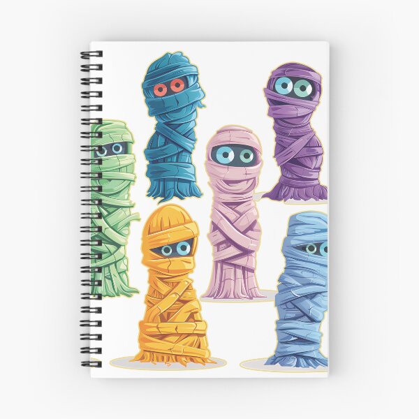 Item preview, Cute Colorful Mummy Sticker Sheet Funny Halloween Monster Kids Pack Poster designed and sold by DesignArtist.ia.