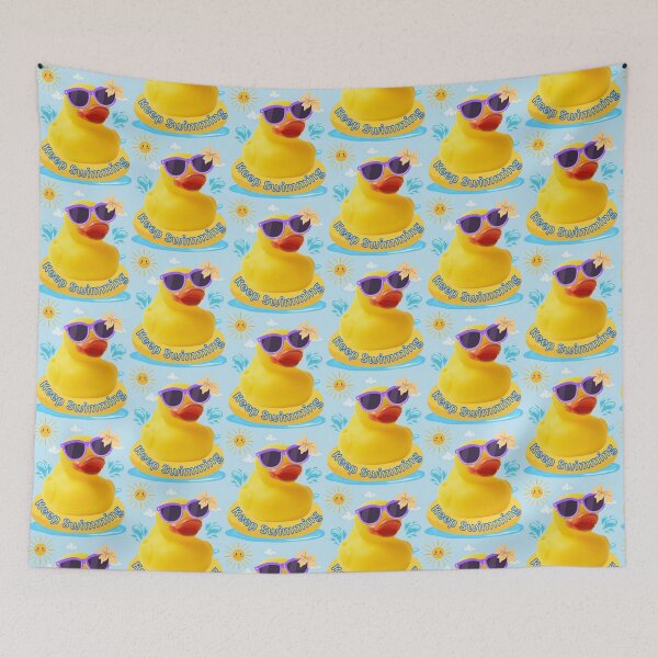 Item preview, Keep Swimming Rubber Ducky designed and sold by ARMYPLUGCO.