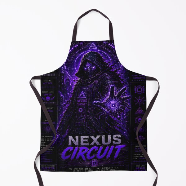 Item preview, Nexus Circuit (Series 9) - Cyberpunk Interstellar Mainframe Techwear Art designed and sold by RiteshCenter.