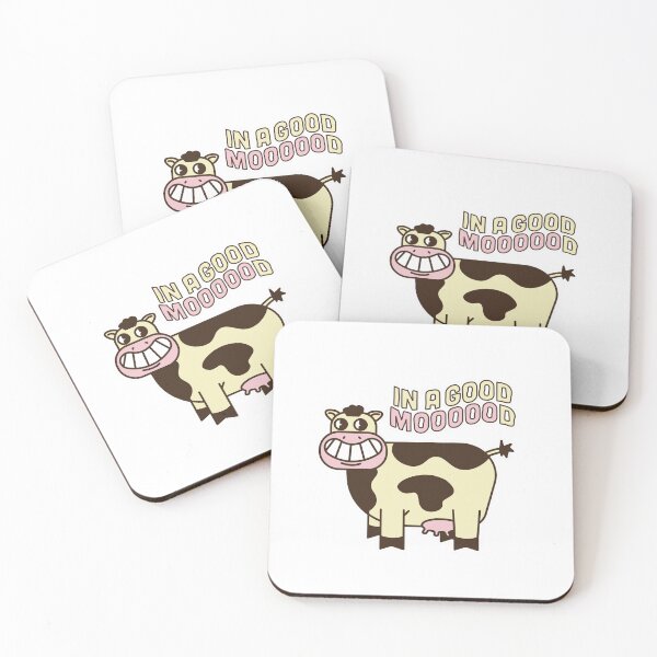 Item preview, In A Good Moooood Funny Cow Pun designed and sold by SoftAuraStudi0.
