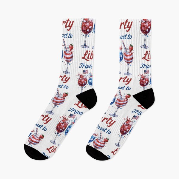 Item preview, Triple Toast To Liberty Patriotic colors gift designed and sold by CleanDecor.