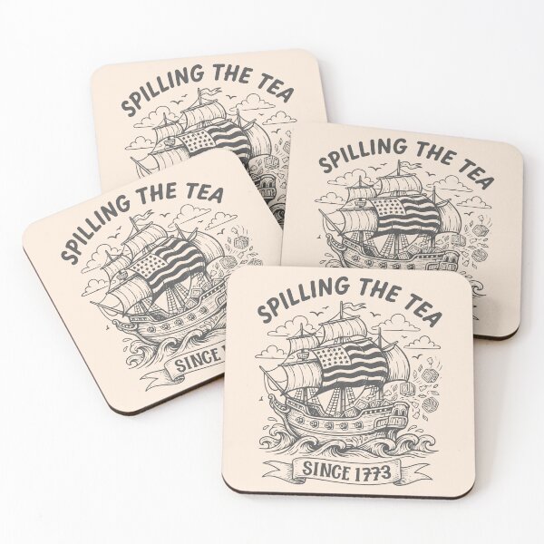 Item preview, Fun 4th Of July Spilling The Tea Since 1773 American Flag designed and sold by Colorfulman.