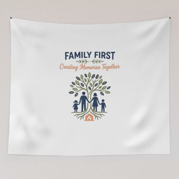 Item preview, Family First Creating Memories Together Tree Graphic designed and sold by RoyalDeluxGo.
