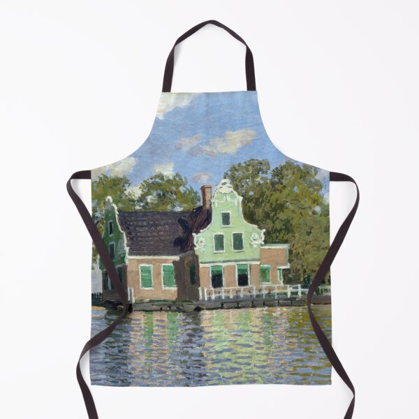 Item preview, Houses By the Bank of the River Zaan by Claude Monet: Impressionist Wall Art designed and sold by artofuniverse.
