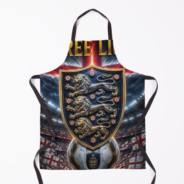 Item preview, England Three Lions Soccer 2026 Retro Futuristic Art designed and sold by Aram250.