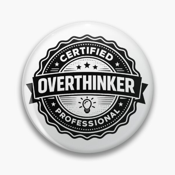 Item preview, Certified Professional Overthinker – Funny Anxiety Shirt designed and sold by DesignTeamHub.