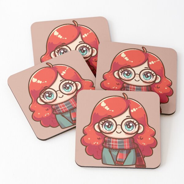 Item preview, Redhead with a scarf designed and sold by JEMAR Designs.