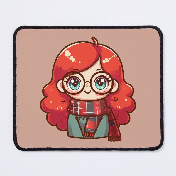 Item preview, Redhead with a scarf designed and sold by JEMAR Designs.